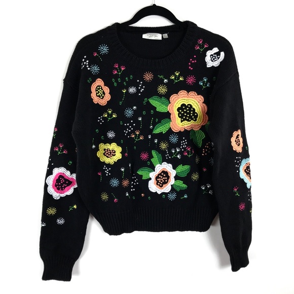 RD Style Sweaters - RD Style Embroidered Pullover Sweater